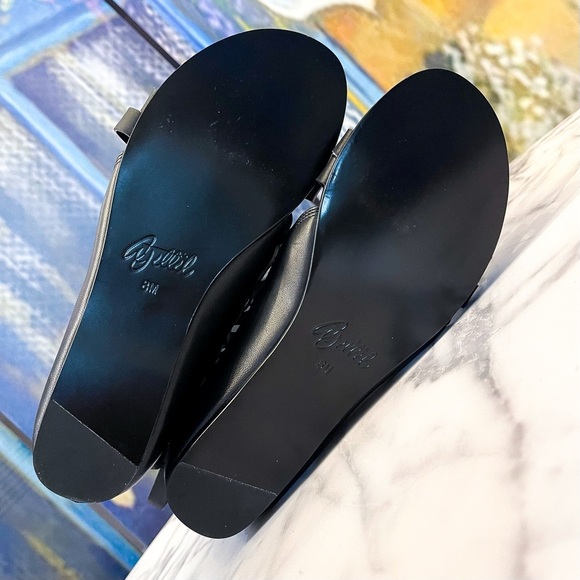 Aminah Abdul Jillil Riyka Gladiator Sandal Black Leather Size 8 GUC - Picture 6 of 10